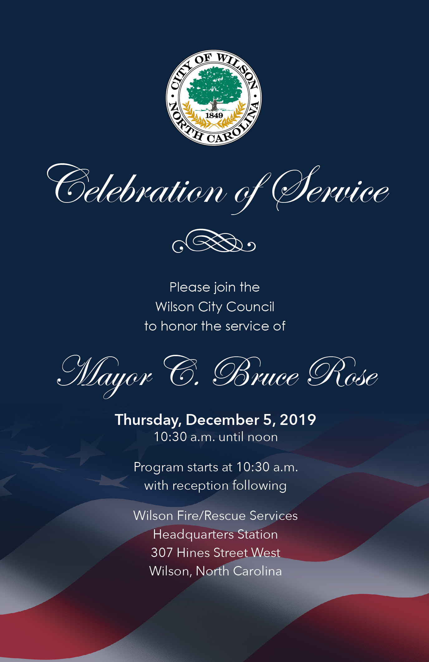 Mayor Rose Day Invitation