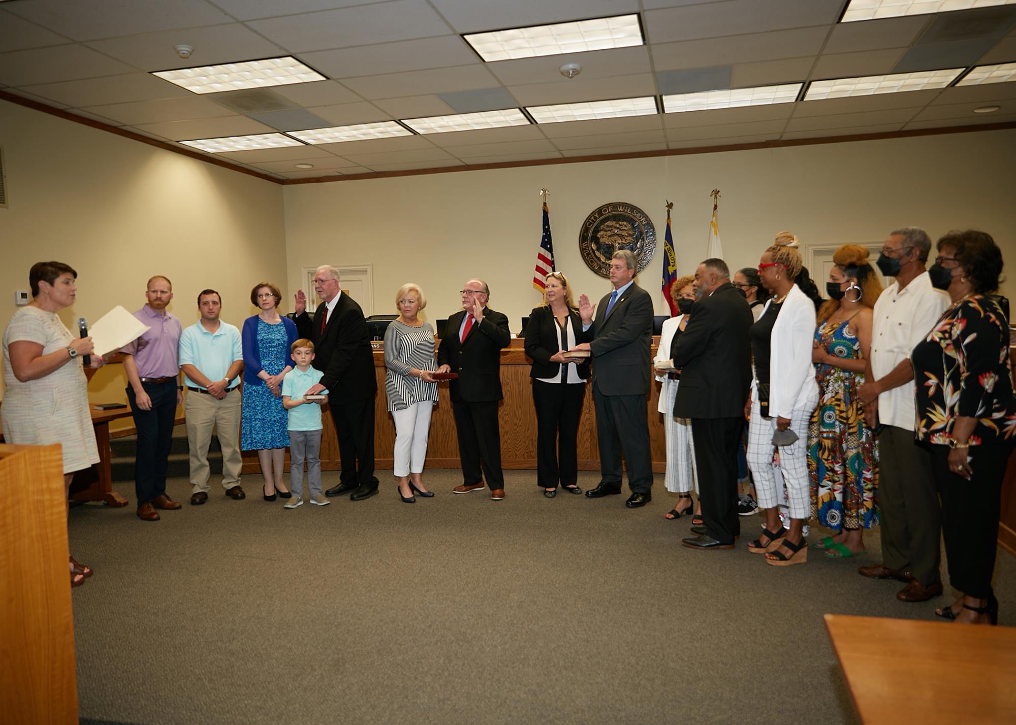 city council members take oath of office