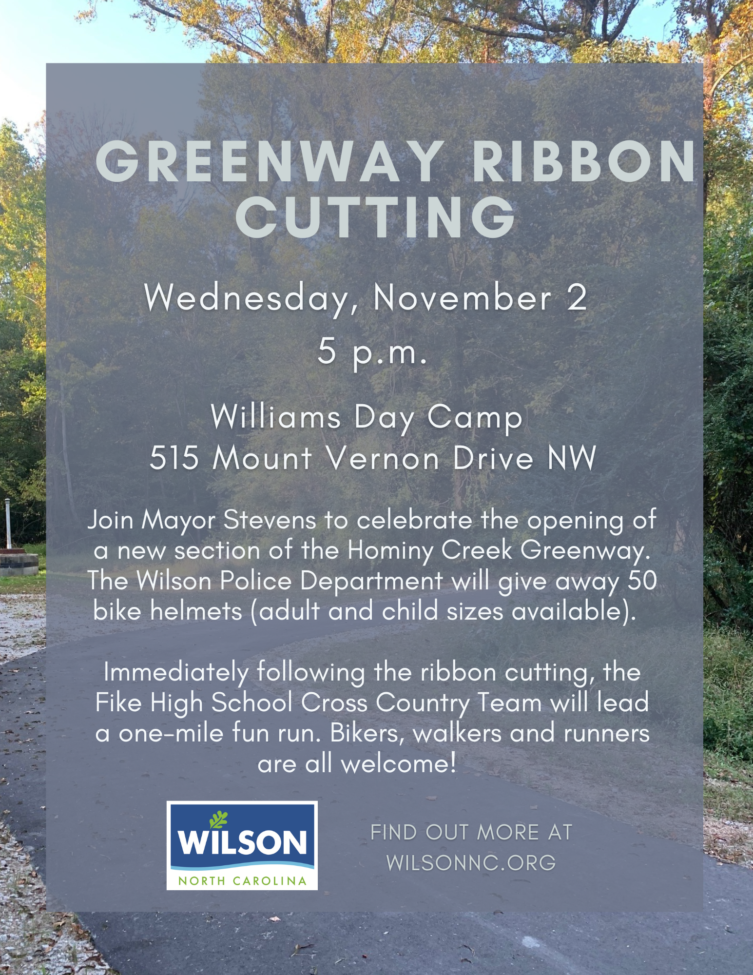 Greenway Ribbon Cutting Flyer