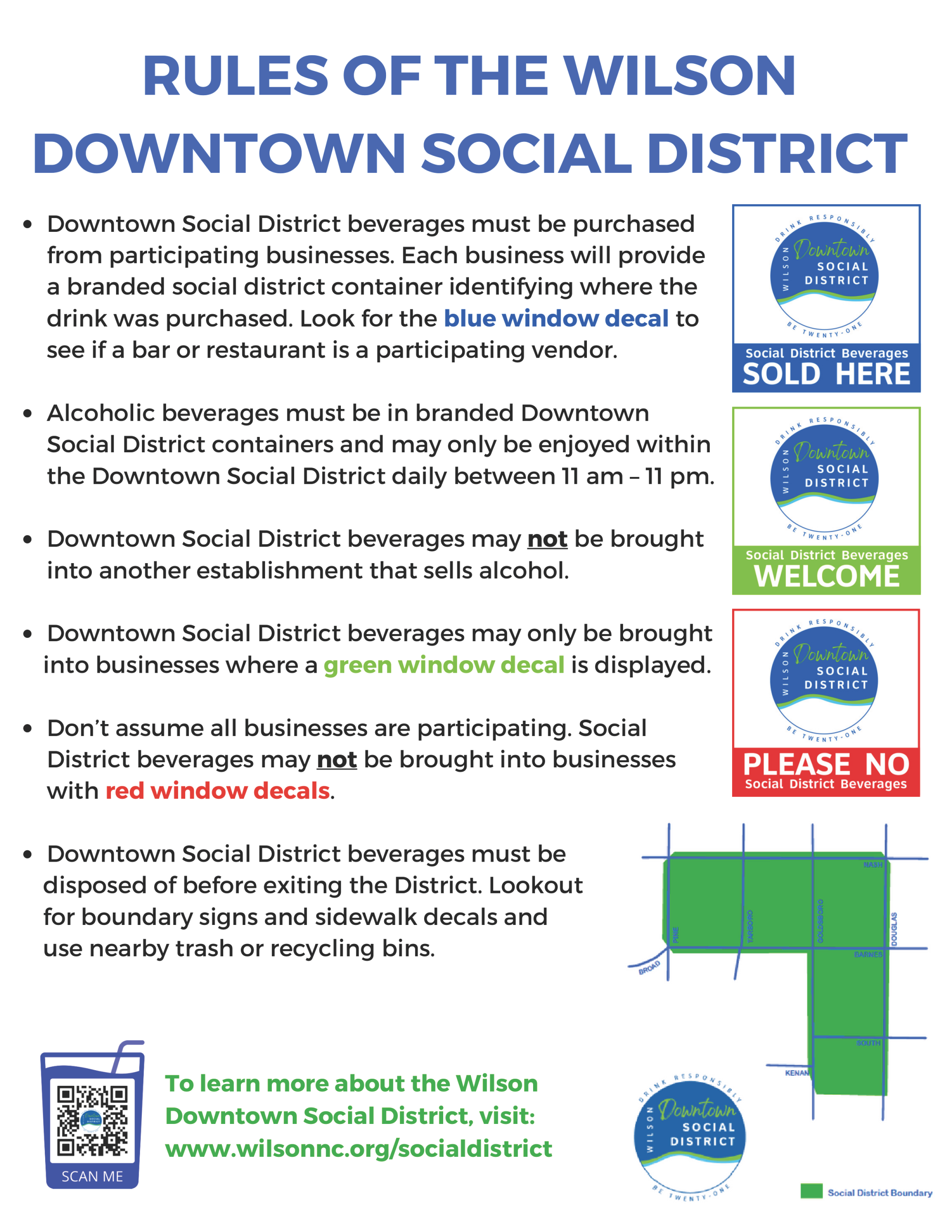 Social District Rules Flyer