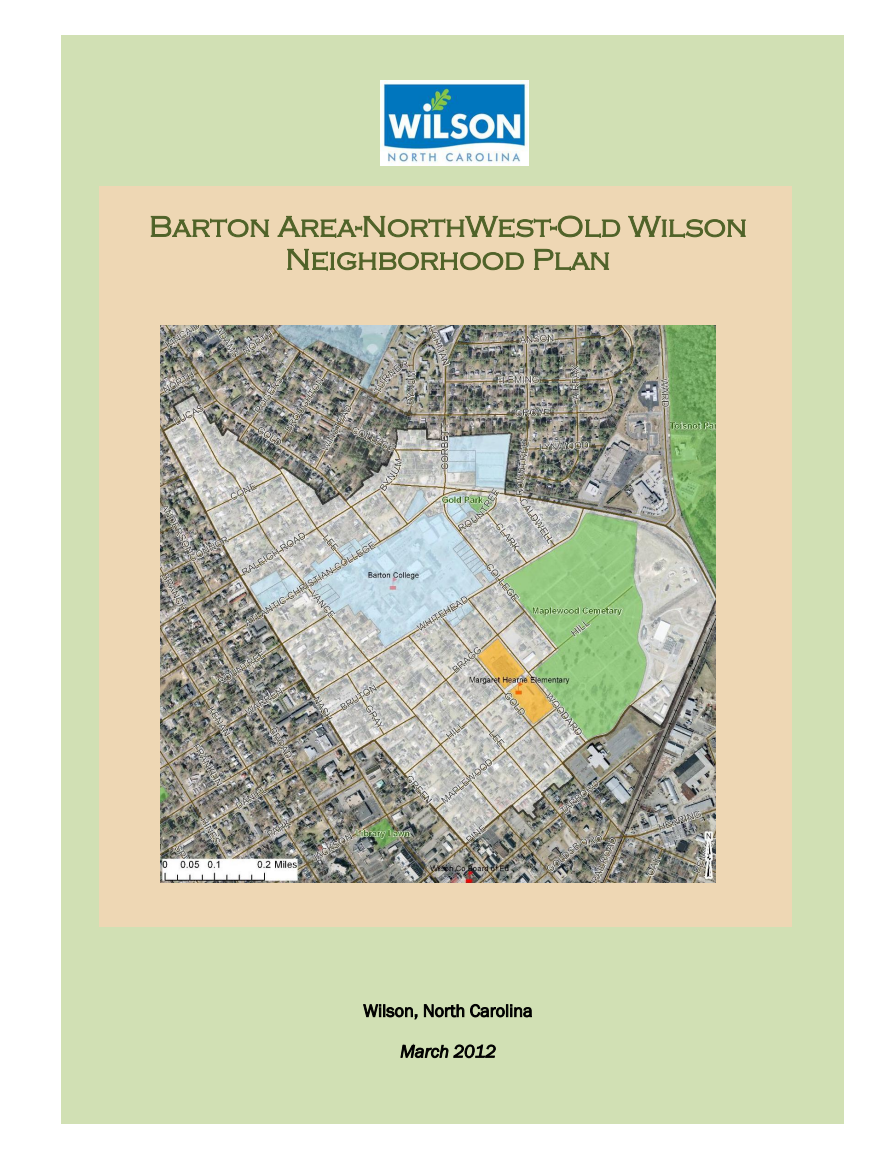 BNO neighborhood plan cover