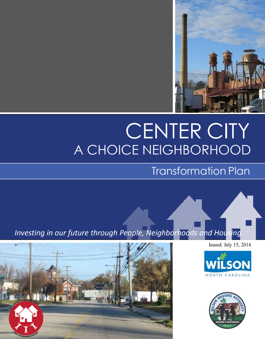 Center city choice neighborhood plan cover