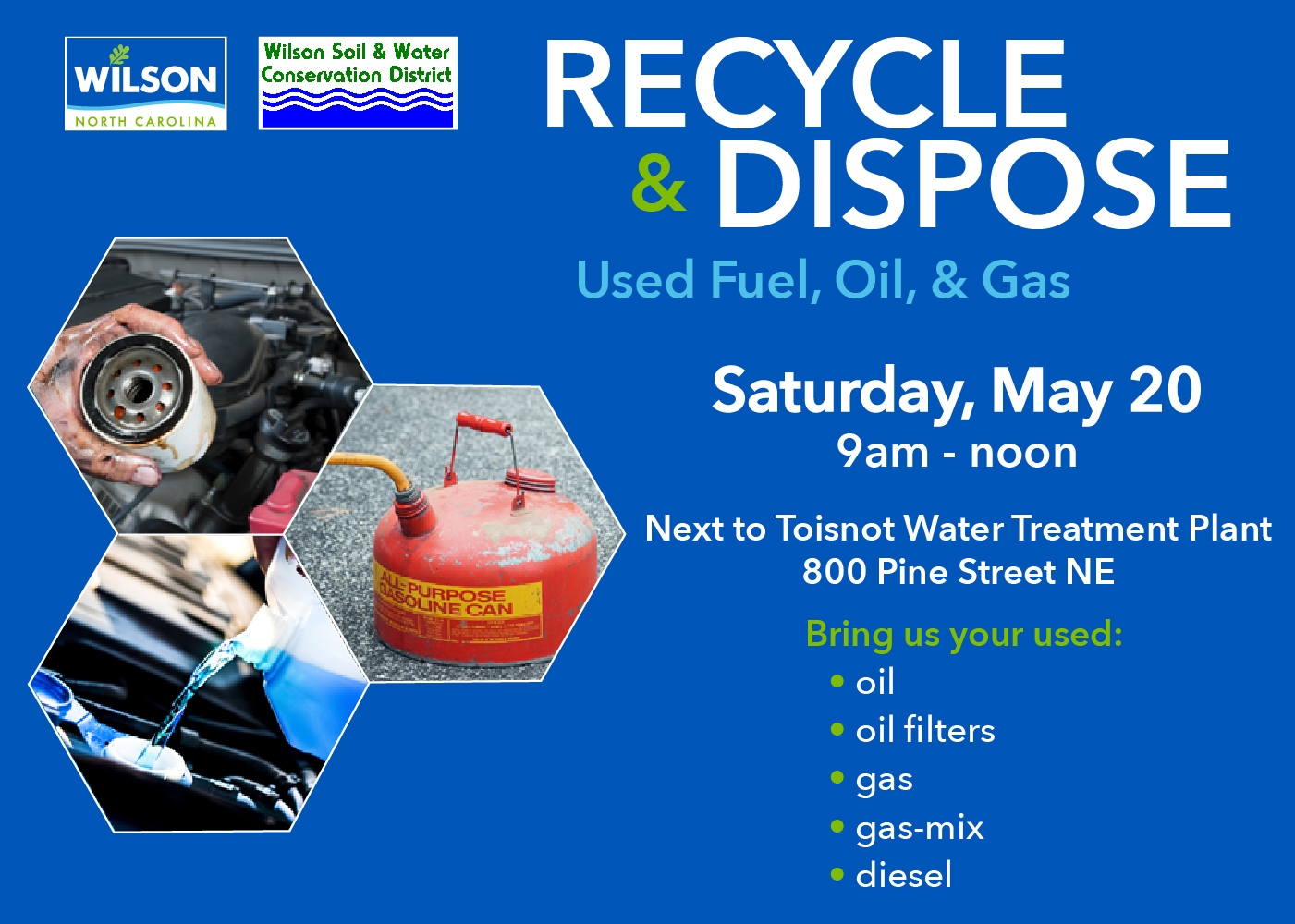 Recycle & dispose event on May20